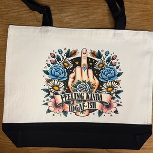 IDGAF-ish Today Heavy Duty Tote Bag – 18.5"x15"x4"